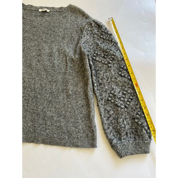 Splendid Womens XL Gray Textured Knit Sweater Cottagecore Lagenlook Boho - Picture 6 of 16